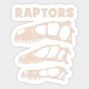 Raptors Utahraptor Deinonychus Velociraptor Sticker